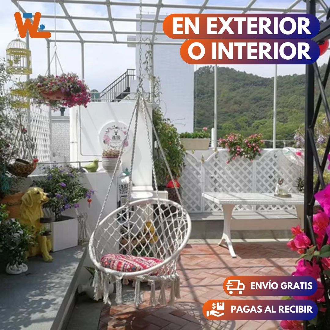 Silla Hamaca Colgante Tipo Columpio