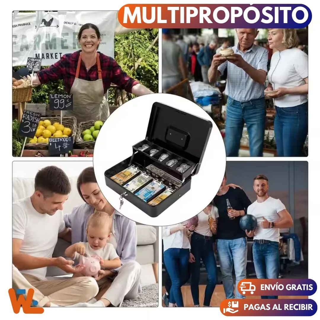 Caja Para Efectivo Con Llave