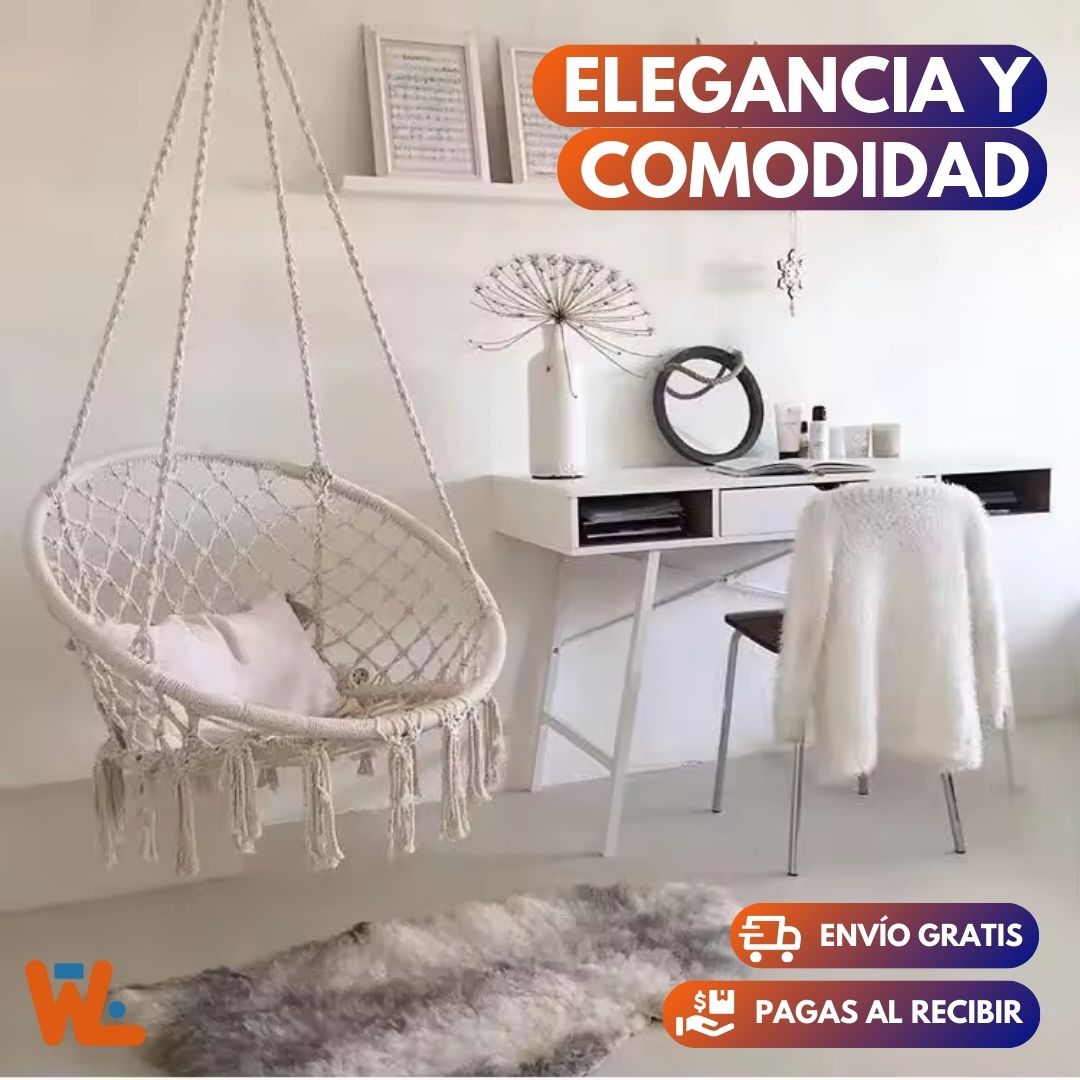 Silla Hamaca Colgante Tipo Columpio