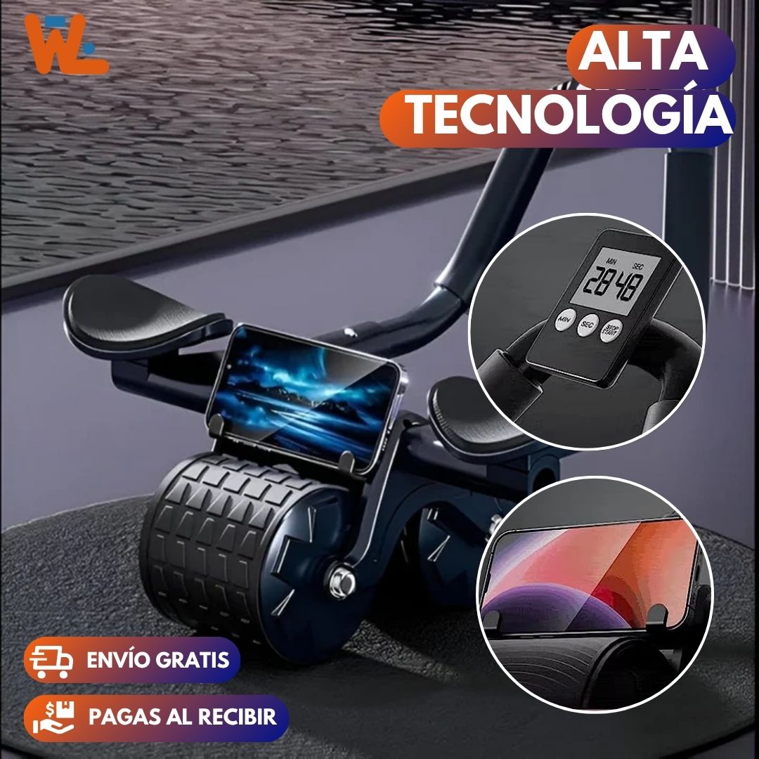 Rolex Sport Abdominal Con Soporte para Móvil y Pantalla LCD
