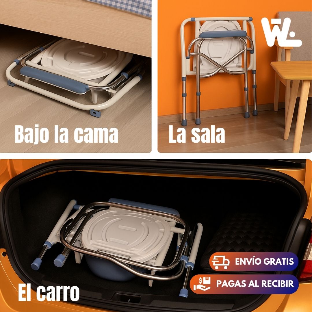 Inodoro Móvil para Adultos, Embarazadas y discapacitados